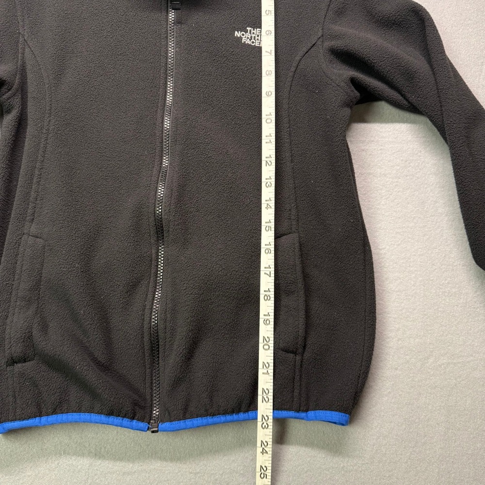 The North Face Boys Fleece Jacket Black Full Zip Size L 14 16 - Picture 7 of 9